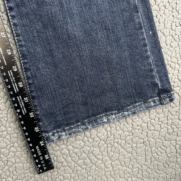 Wrangler Rock 47 Jeans Ultra Low Rise Womens 32x34 Western Denim Flare Bootcut - Picture 6 of 10
